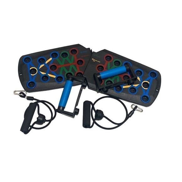 Fitness Push Up Board Hand Grips Ropes Portable Home Gym Fitness Exercise - Picture 2 of 10